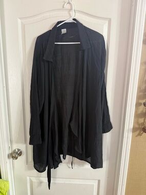 Time And Tru Women’s Black Sheer Cover Up Sz XL. AP-133